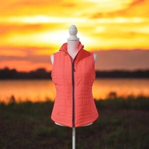 EXERTEK‎ WOMEN'S VEST SIZE SMALL ZIP FRONT CITRUSFLSH IS THE COLOR NWT